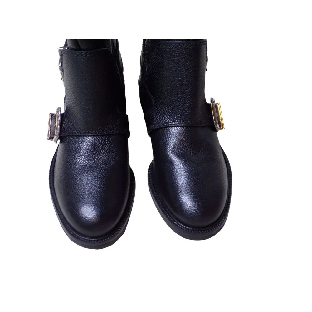 🆕 VINCE CAMUTO Alicenta Moto Bootie Boots 36, 5.5 Black - Picture 12 of 13